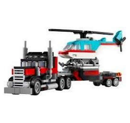 Constructor LEGO Creator On-board truck with a helicopter