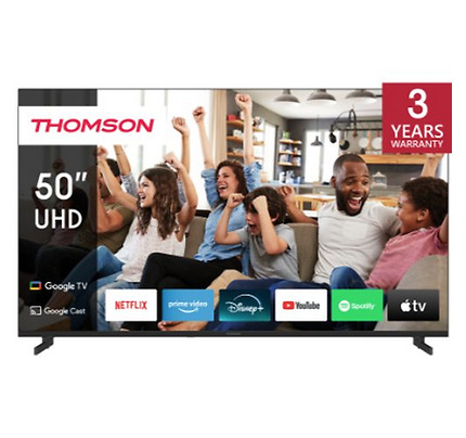 TV 50" Thomson LED 4K 60Hz Smart Google TV Black