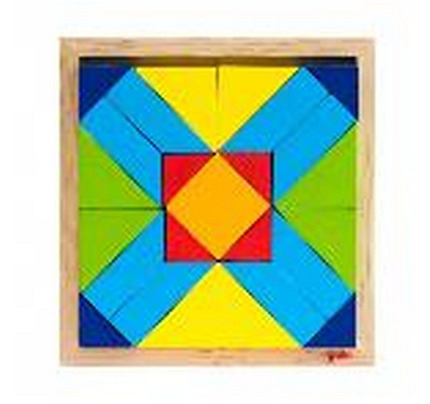 Goki The wooden puzzle The world of shapes - rectangle 57572-4