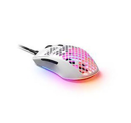 SteelSeries Mouse Aerox 3, RGB, USB-A, Snow