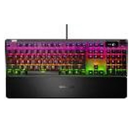 SteelSeries Keyboard mechanical Apex 7 104key, Red Switch, USB-A, RU, RGB, black