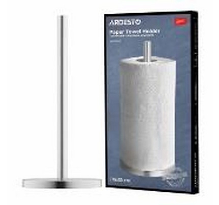 Ardesto Paper Towel Holder Gemini 15х33cm, stainless steel