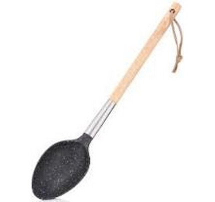 Ardesto Spoon Midori, 34.5cm, nylon, wood, stainless steel, black