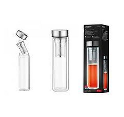 Ardesto Double wall Bottle, 450ml, borosilicate glass, stainless steel