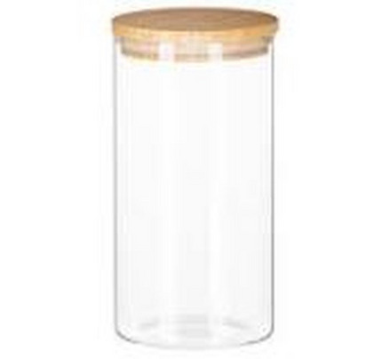 Ardesto Jar Fresh, 760 ml, round, glass, bamboo