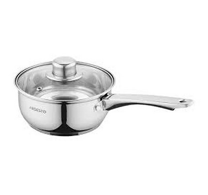 Ardesto Saucepan with glass lid Gemini Gourmet Aosta, 1.2l, stainless steel