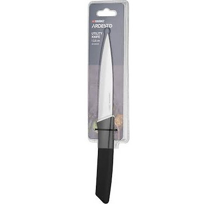 Ardesto Utility Knife Gemini Gourmet, 12.8cm, stainless steel, plastic, black