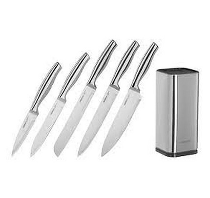 Ardesto Knife set Gemini 6 pcs, s/s, block: s/s, plastic