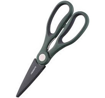 Ardesto Kitchen scissor with cover Gemini, green, s/s, pp