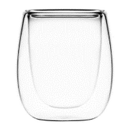 Ardesto Doublewall mug set Ardesto, 80ml, 2pcs, borosilicate glass, transparent