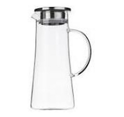 ARDESTO Pitcher with lid, 1400 ml, borosilicate glass, s/s