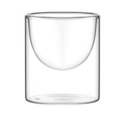 Ardesto Double wall dessert glasses set, 170ml, 2pcs, borosilicate glass, transparent