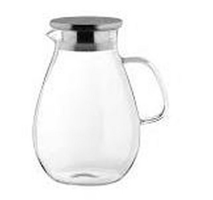 ARDESTO Pitcher with lid, 1800 ml, borosilicate glass, s/s