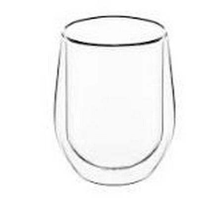 Ardesto Doublewall mug set, 250ml, 2pcs, borosilicate glass, transparent
