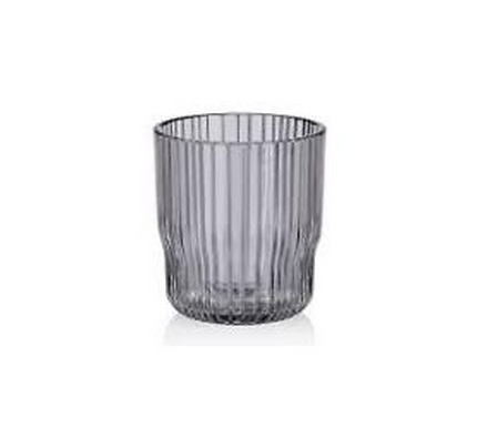 Ardesto Low glasses set, Graphite, 300ml, 2pcs, glass, grey