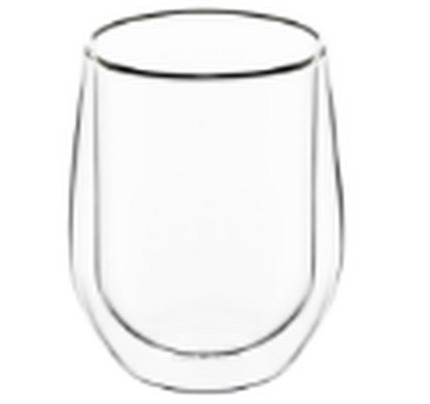 ARDESTO Double wall borosilicate glass mug set , 320 ml, 2 pcs
