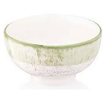 Ardesto Bowl  Siena, 11.5cm, porcelain, white-green