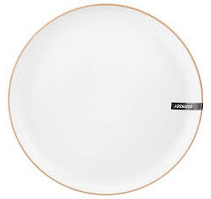Ardesto Dinner plate Apulia, 26.6cm, ceramic, white