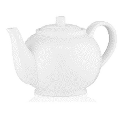 Ardesto Tea pot Imola, 850ml, porcelain, white