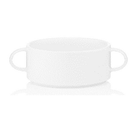 Ardesto Soup bowl Prato, 10.9cm, 300ml, porcelain, white