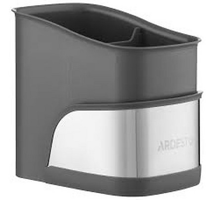 Ardesto Brush organizer Minimalism, 15x10x13.5cm, plastic, stainless steel, grey