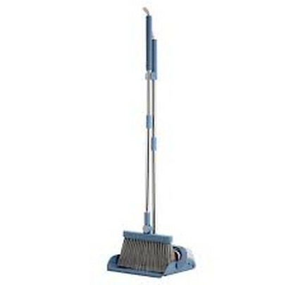 Ardesto Cleaning Set dustpan and brush with long handle 79.2cm, plastic, blue