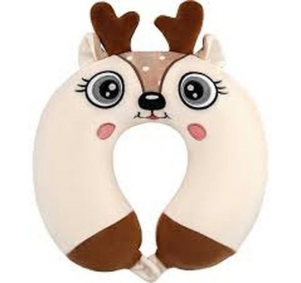 ARDESTO Neck pillow Travel Reindeer 30х30cm, polyurethane foam, white