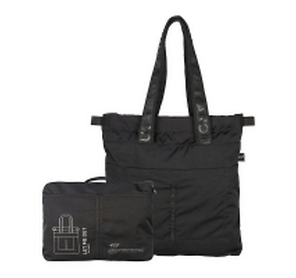 Tucano LET ME OUT SHOPPER BAG FOLDABLE, BLACK