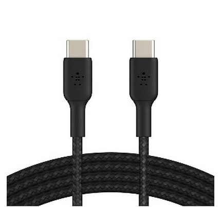 Belkin сable USB-C > USB-C charge/data, 1m, 60W, Type-C, BRAIDED, black