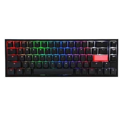 Ducky Keyboard  One 2 SF, Cherry Speed Silver, RGB LED, RU, Black-White