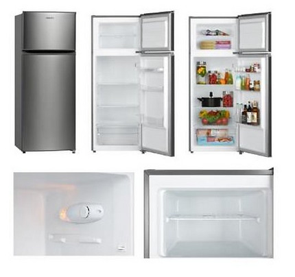 Ref ARDESTO with top freezer, 143x55x55, ref-164L, freez.-40L, 2doors, A+, ST, silve