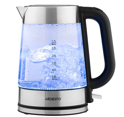 Ardesto EKL-F200 Transparent glass electric kettle with LED-backlight
