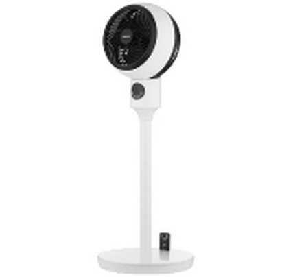 ARDESTO Floor fan, 50Вт, remote control, display, black and white