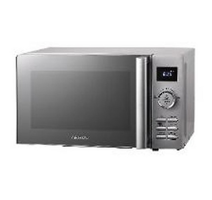 Microwave oven ARDESTO, 20L, electronic control, 700W, display, handle opening, quick start, silver