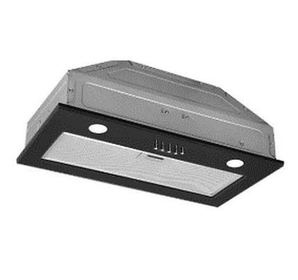 Ardesto Hood integrated, 52cm, 700m3h, glass, 2х1W LED, button, black