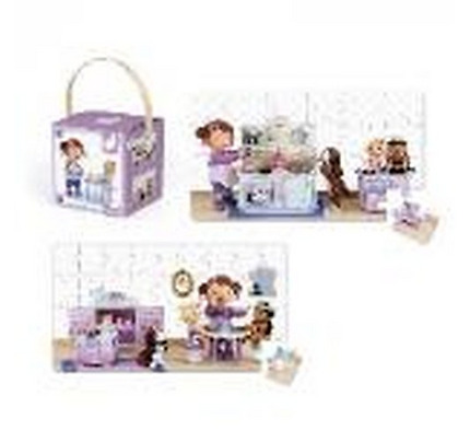 Janod Set of 2 puzzles  Lola arranges a tea party J02769