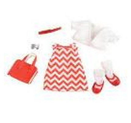 LORI 6" DOLL CHEVRON DRESS