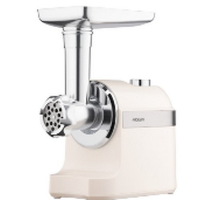 Ardesto meat grinder, 1800W, 2kg/min, 3 cutting plates, sausages nozzle, plastik, beigе-silver