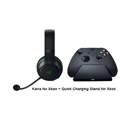 Razer Legendary Duo Bundle headset Kaira WL and quick charging stand for gamepads for Xbox