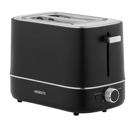 Ardesto toaster Timeless Elegance, 800W, plastic, 2 slots, black