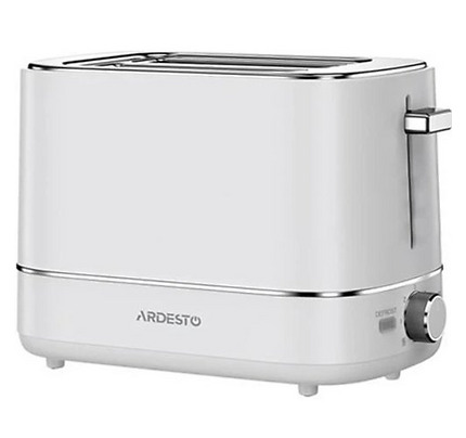 Ardesto toaster Timeless Elegance, 800W, plastic, 2 slots, white