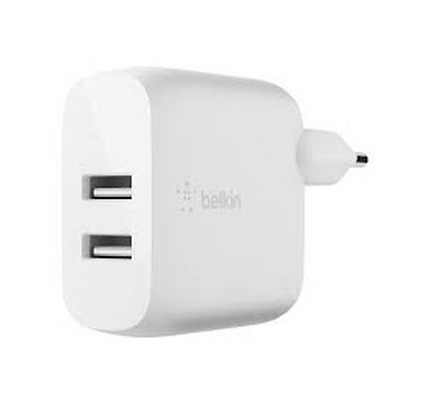 Belkin Wall Charger 24W USB-A, 1M PVC A-LTG, white