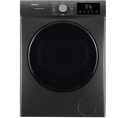 Washing machine ARDESTO front load Black Mars, 8kg, 1200, A, 55.5cm, display, steam, inverter, grey