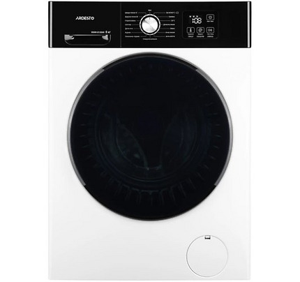 Washing machine ARDESTO front load Black Mars, 8kg, 1200, A, 55.5cm, display, inverter, white