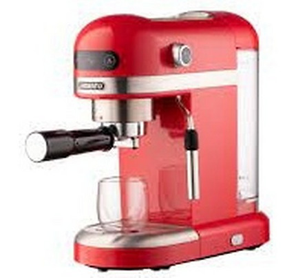 Ardesto Coffe maker  carob YCM-E1501, 1,4L, ground, hand capuchino maker, cup warmer, red